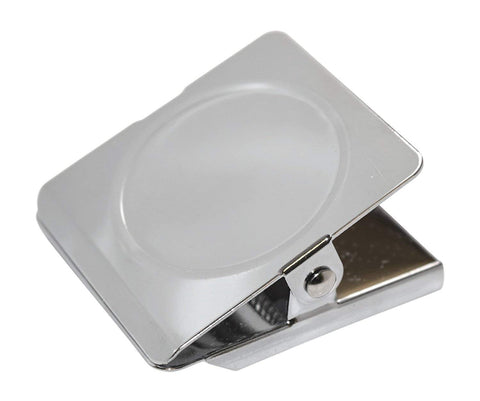 Emperor Magnets - Strong Refrigerator Magnets | Mini Powerful Fridge Magnets | Small Square Kitchen Magnet Hook Clips | Heavy Duty Metal Silver Finish Ideal For Office Whiteboard, Dry Erase Board